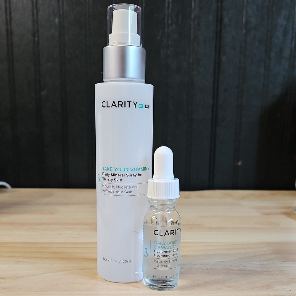 Clarity Daily Mineral Spray And Hyaluronic Acid Serum